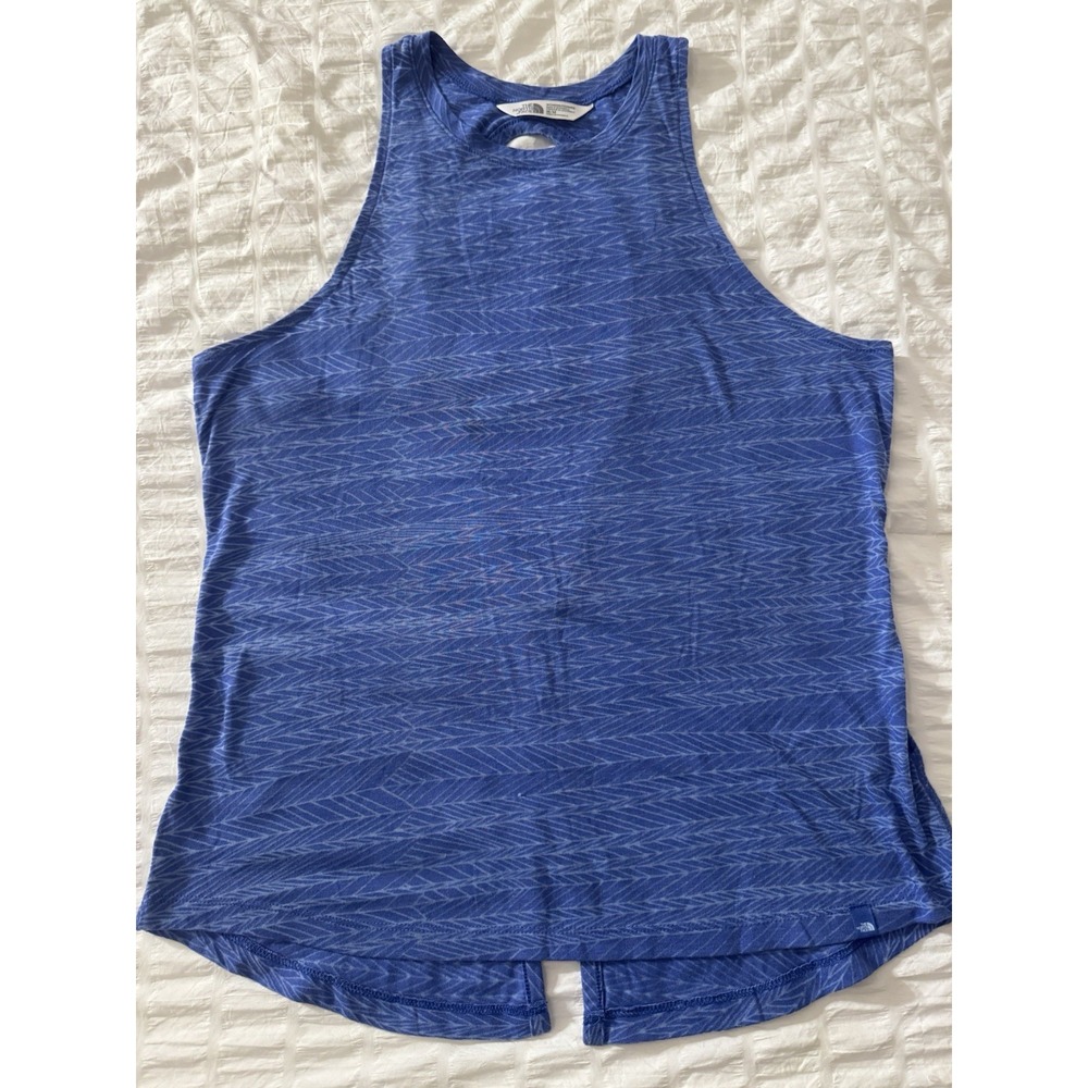 The‎ North FaceBack Tank Top Size M Blue Aztec Design Open Back Medium